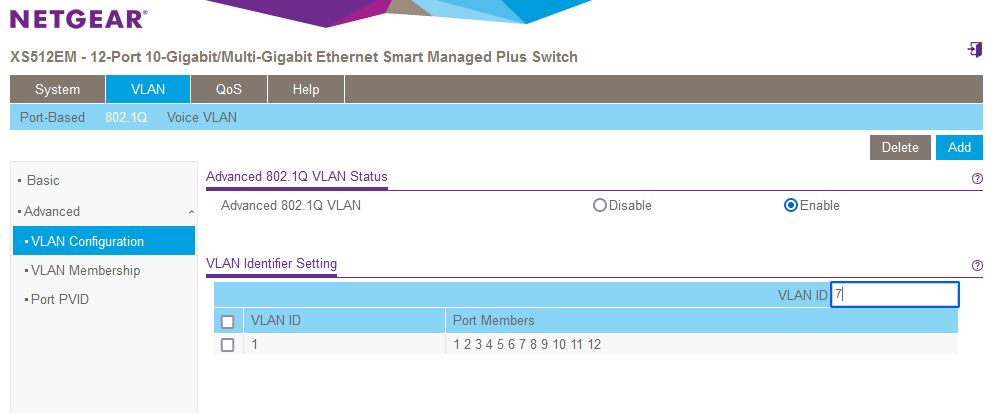 Netgear config part 1